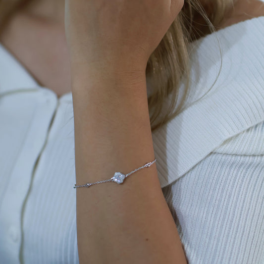 モアサナイト ブリリアント フローラ ブレスレット(0.5ct)