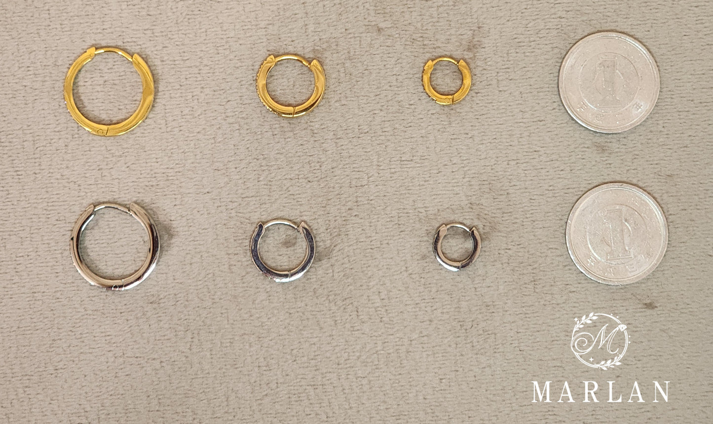 Hoop Earrings 6mm 9mm 14mm