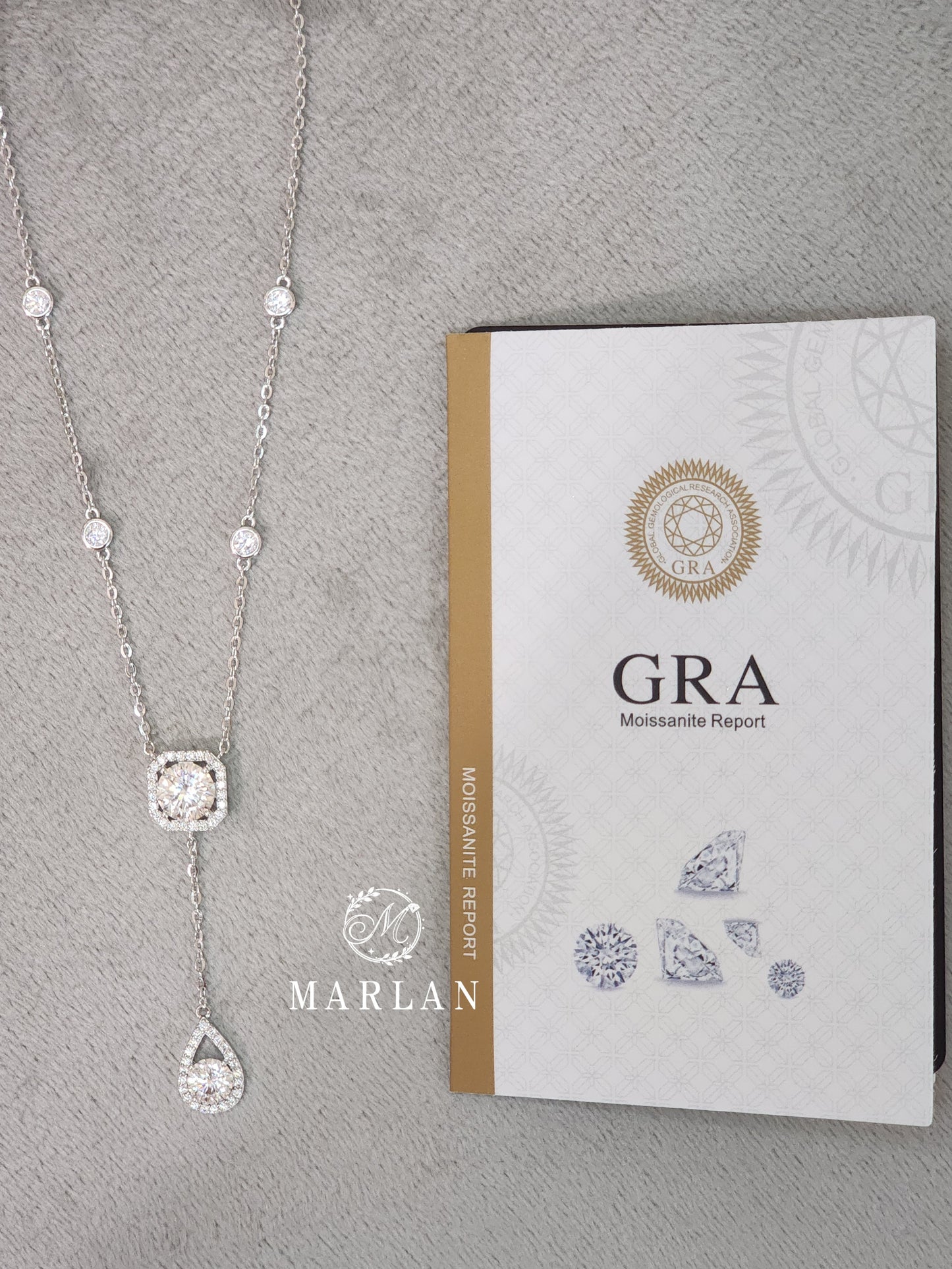 Moissanite Brilliant Celestial Tears Necklace(1ct)