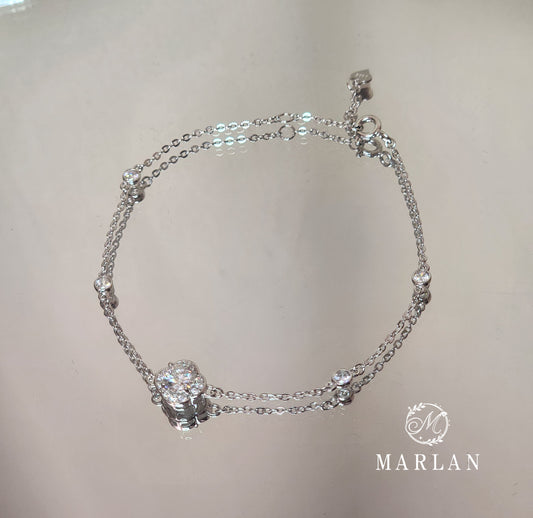 Moissanite Brilliant Flora Bracelet(0.5ct)