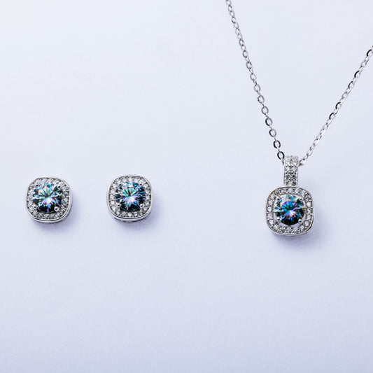モアサナイト ブリリアント オーロラ ボレアリス ハロー セット（0.5ct）
