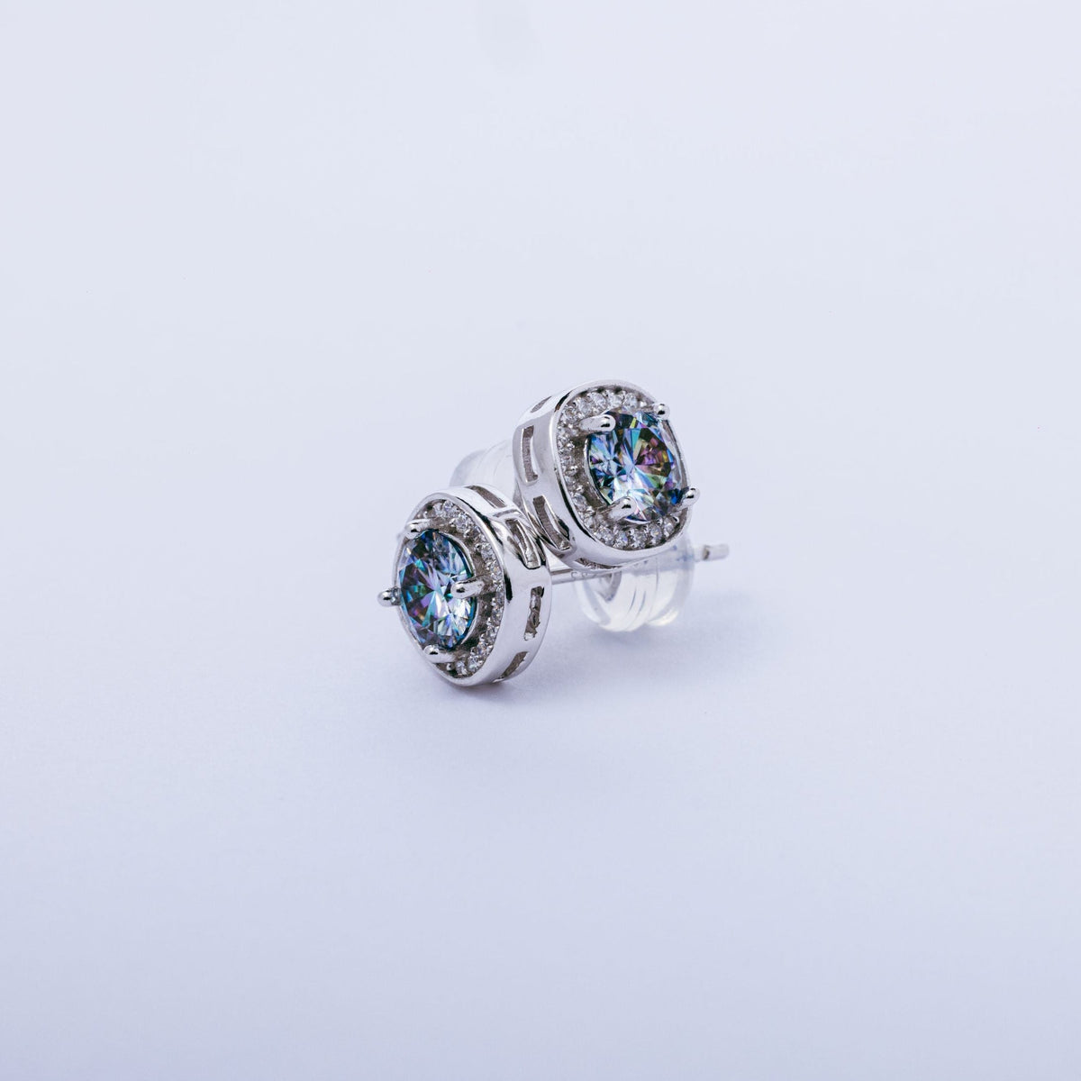 モアサナイト ブリリアント オーロラ ボレアリス ハロー セット（0.5ct）