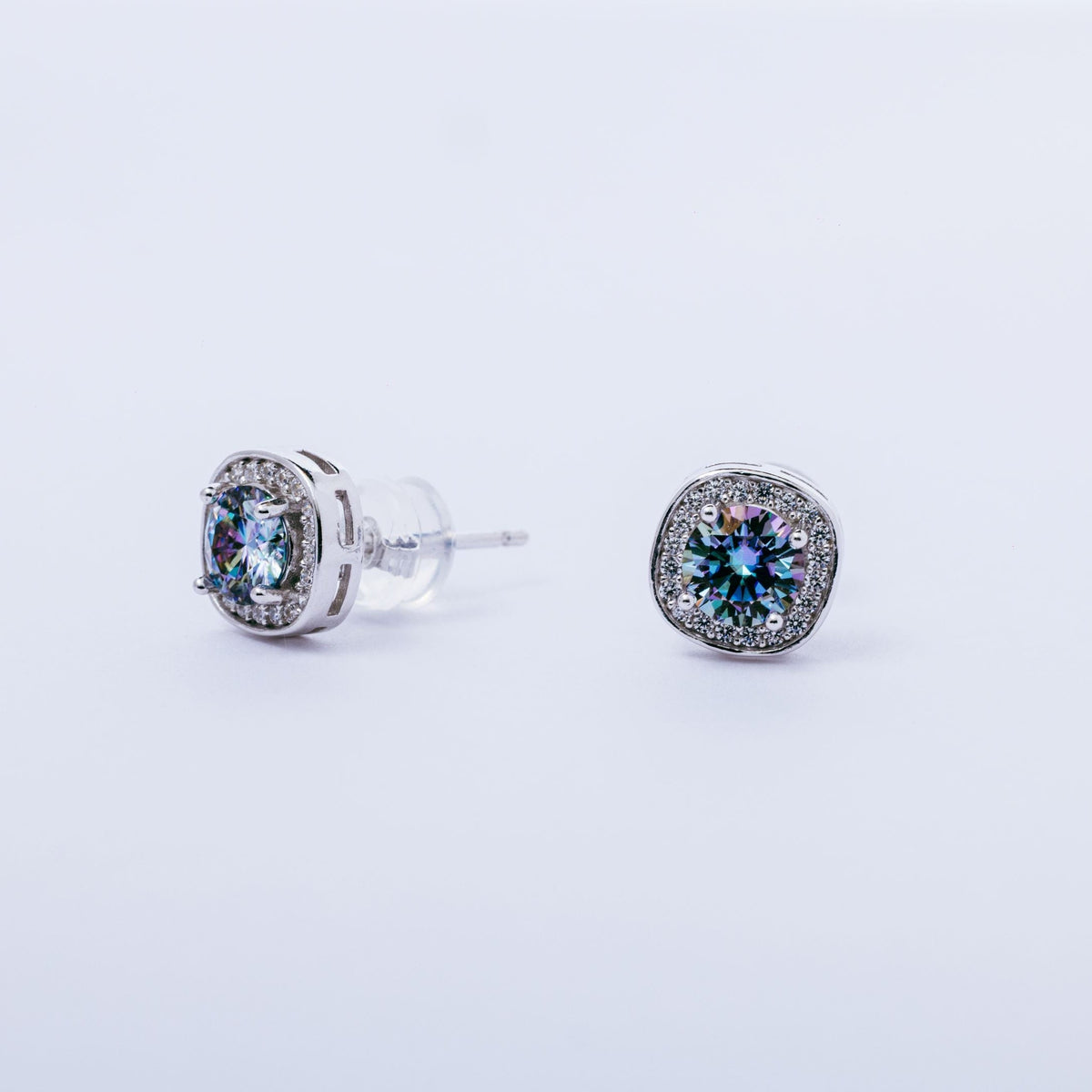 モアサナイト ブリリアント オーロラ ボレアリス ハロー セット（0.5ct）